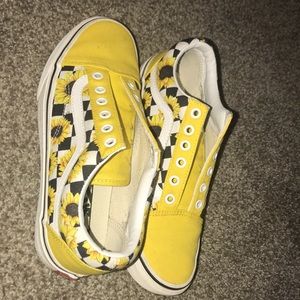customized sunflower vans